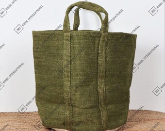 Handmade Jute Tote Bag, Market Shopping Bag, Bridesmaid Gift