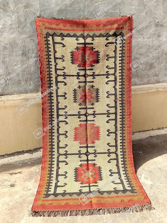 Handmade Kilim Jute Rug, 10x10 ft Custom Multicolor Jute Rug, Turkish Wool Rug, Indoor Wool Jute Rug, Indian Dhurrie Rug, Office Decor Rug