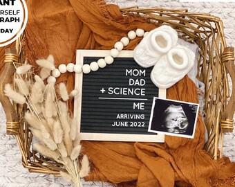 Editable - Edit Yourself IVF Letterboard Pregnancy Announcement - Social Media Post Baby Announcement, DIY Digital File Instant Download
