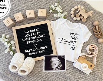 Editable - Edit Yourself IVF Letterboard Pregnancy Announcement - Social Media Post Baby Announcement, DIY Digital File Instant Download
