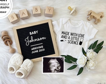 Editable - Edit Yourself IVF Letterboard Pregnancy Announcement - Social Media Post Baby Announcement, DIY Digital File Instant Download