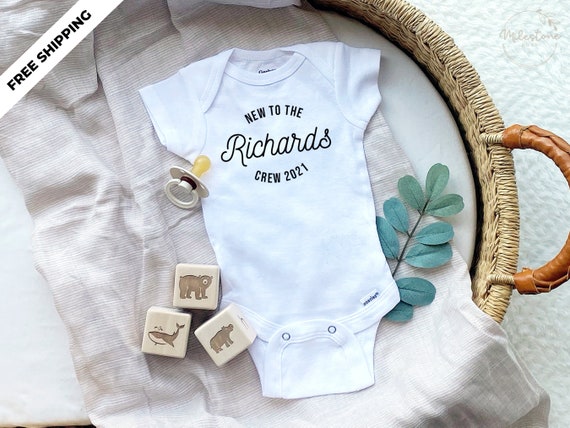 New to the Crew Baby Onesie Funny Baby Onesie Birth