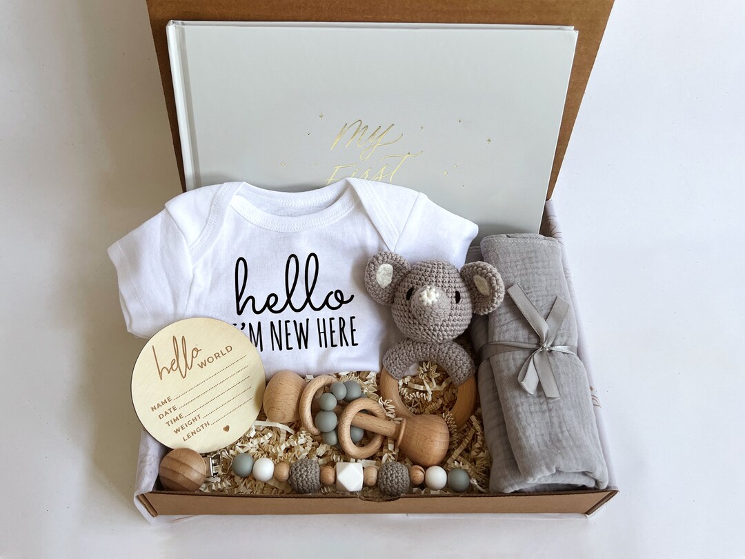 Boîte groupée pour bébé nouveauné Cadeau de grossesse Cadeau de baby shower Cadeau de naissance