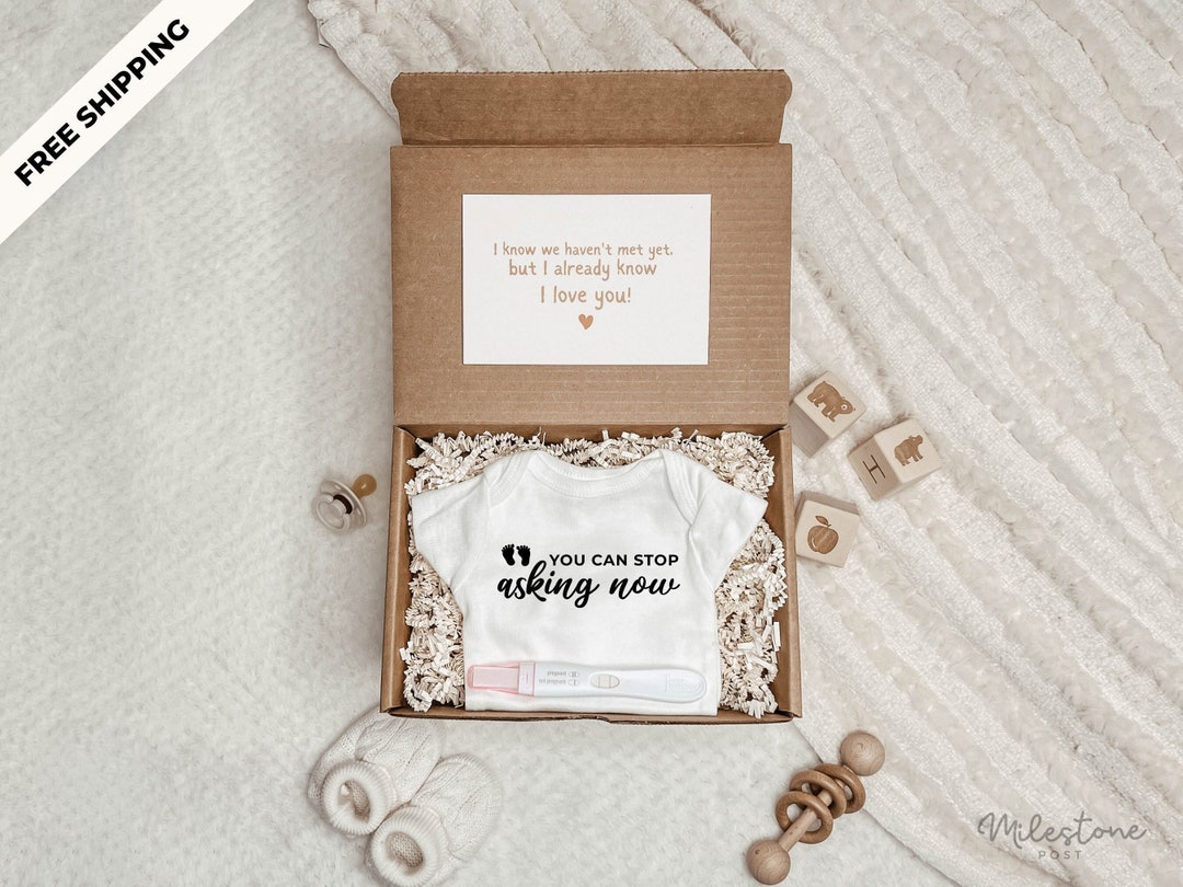 Pregnancy Announcement Box you Can Stop Asking Now Tell Your Family