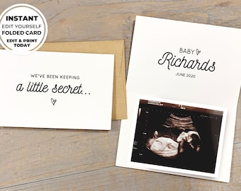Editable Edit Yourself We're Pregnant Tell Family | Etsy Canada