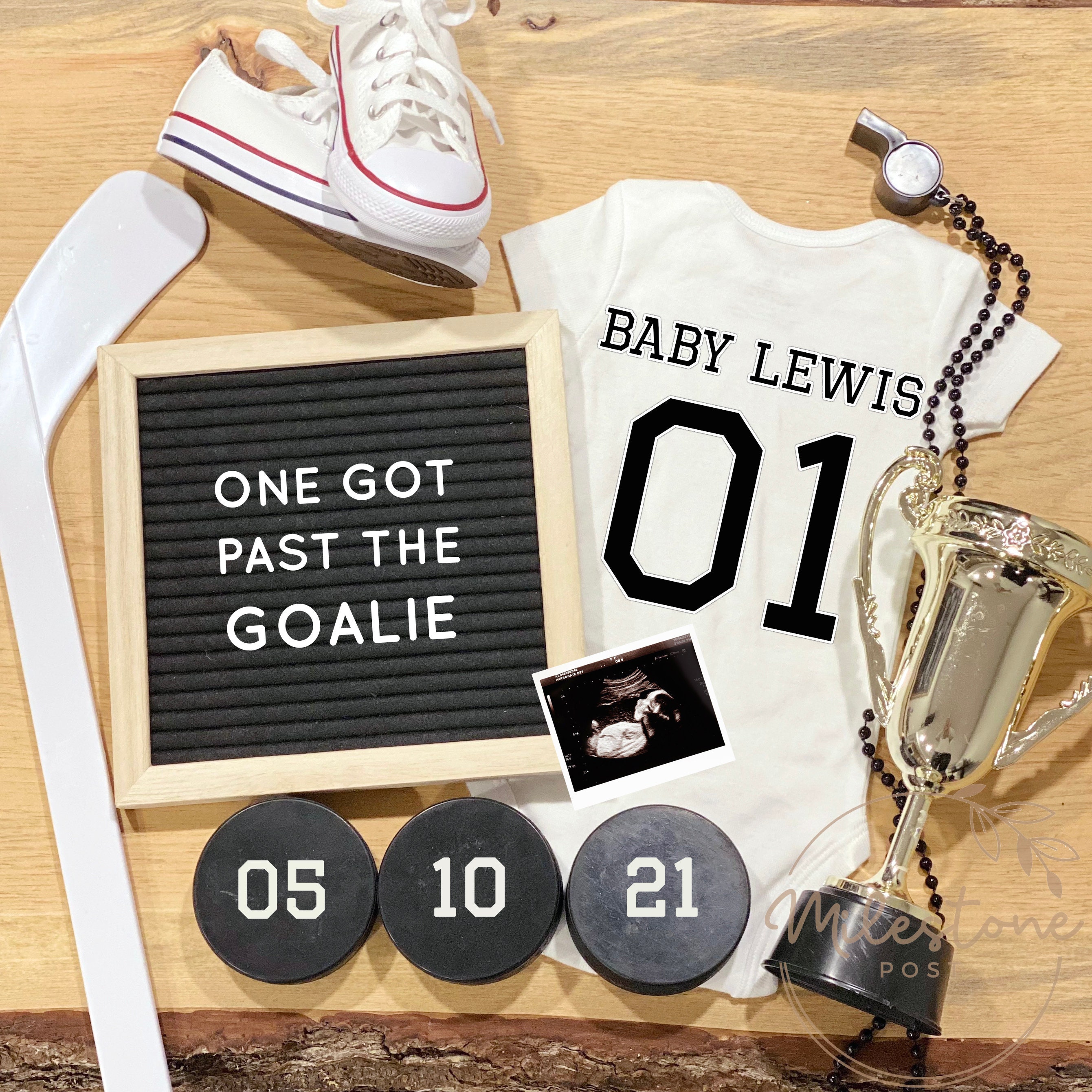 Hockey Pregnancy Announcement Social Media Post Baby Etsy