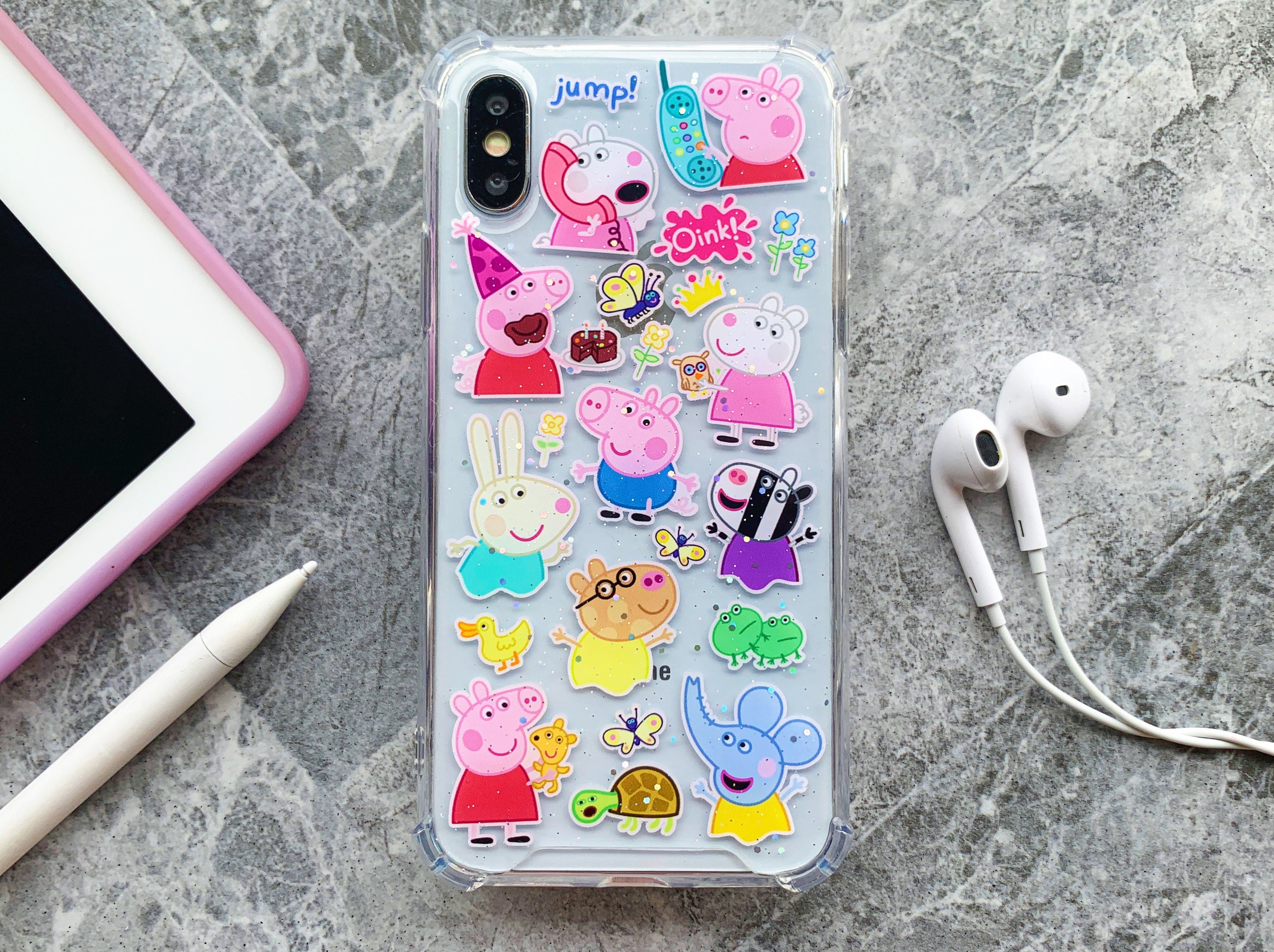 Funda del teléfono con pegatinas iPhone Samsung Huawei Funda Etsy