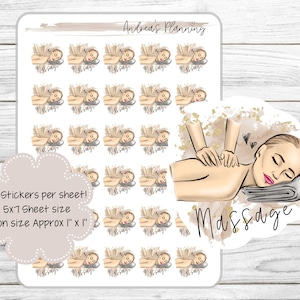Massage || Functional Planner Stickers Icons || EC