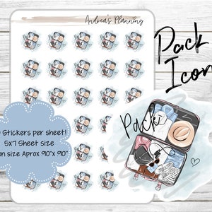 Planner Functional Icon Stickers/ Pack / EC