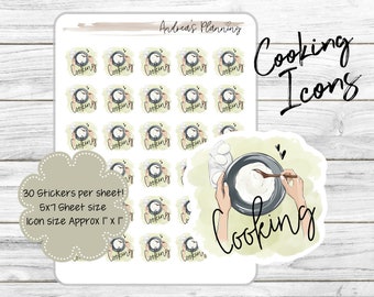 Functional Planner Sticker Icons / Cooking / Erin Condren