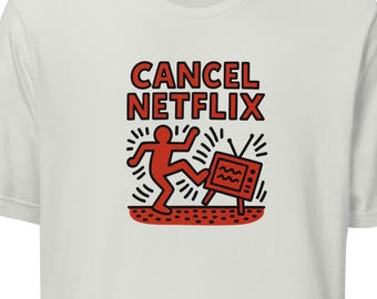 Cancel Netflix T-Shirt – Elon Musk Meme Tee, Kick the TV Shirt, Anti-Netflix time