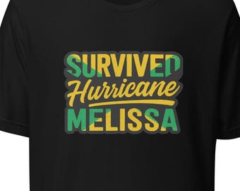 Survived Hurricane Melissa Shirt, Resilience T-shirt, Jamaica Storm Survivor Tee