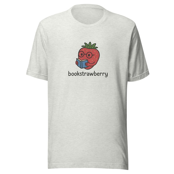 Bookstrawberry T-Shirt as bookworm – Cute Strawberry Reading Tee – Funny Book Lover Shirt – Kawaii Strawberry T-Shirt