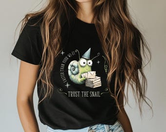 Unisex T-Shirt Faster Than Your Wi-Fi – Trust the Snail, Funny Mail Delivery Tee