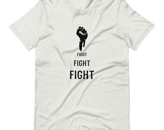 Unisex "Fight Fight Fight" Donald Trump t-shirt | Trump 2024  support Patriot Tee | MAGA American Pride