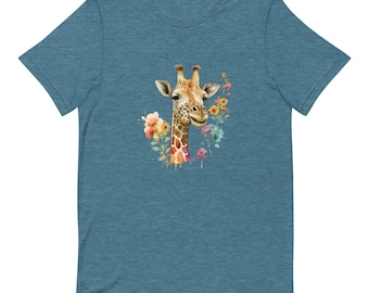 Unisex t-shirt with giraffe