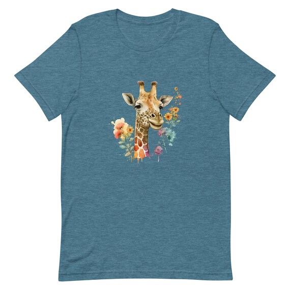 Unisex t-shirt with giraffe