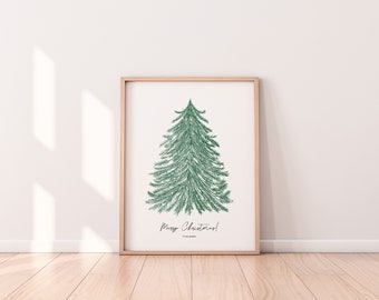 Christmas Print |  Christmas Printable |  Christmas Prints | Christmas Wall Decor | Merry Christmas | Farmhouse Christmas | Christmas Art