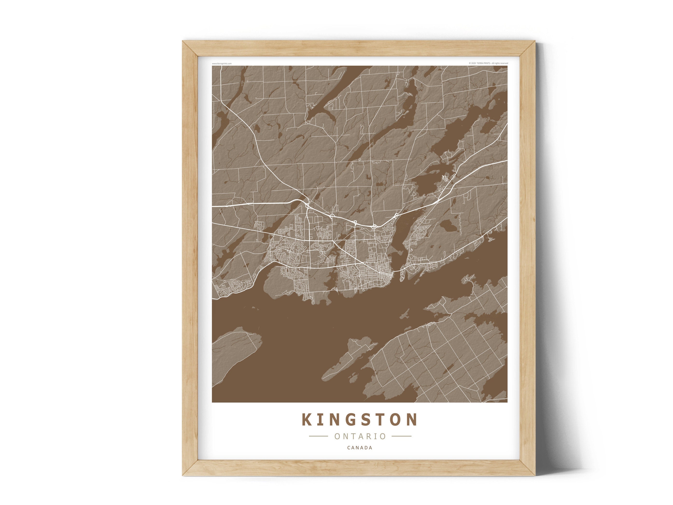 KINGSTON Map Print KINGSTON Poster City Map Print Gift Etsy UK