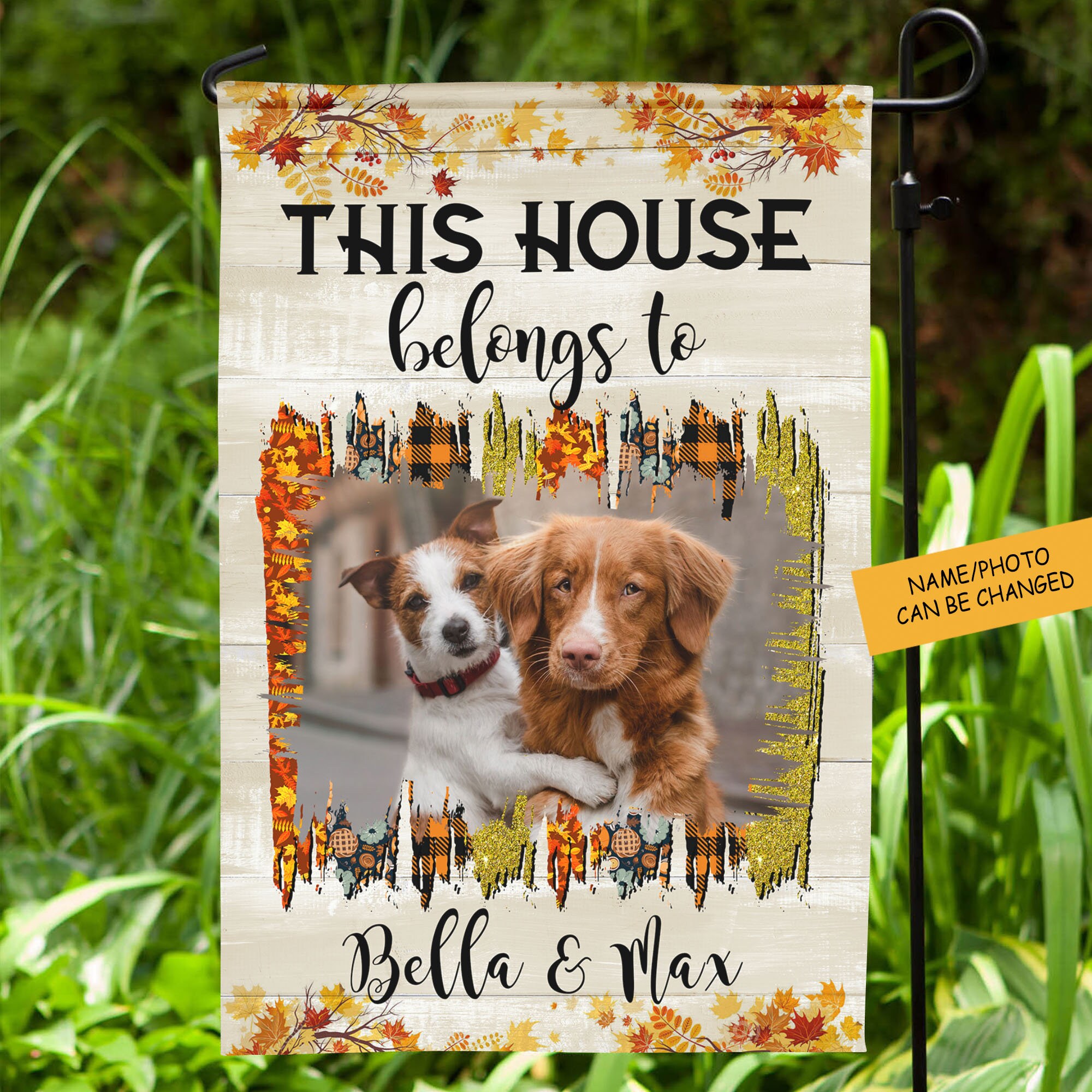 Personalized Photo Pet Garden Flag Dog Cat Yard Flag Etsy