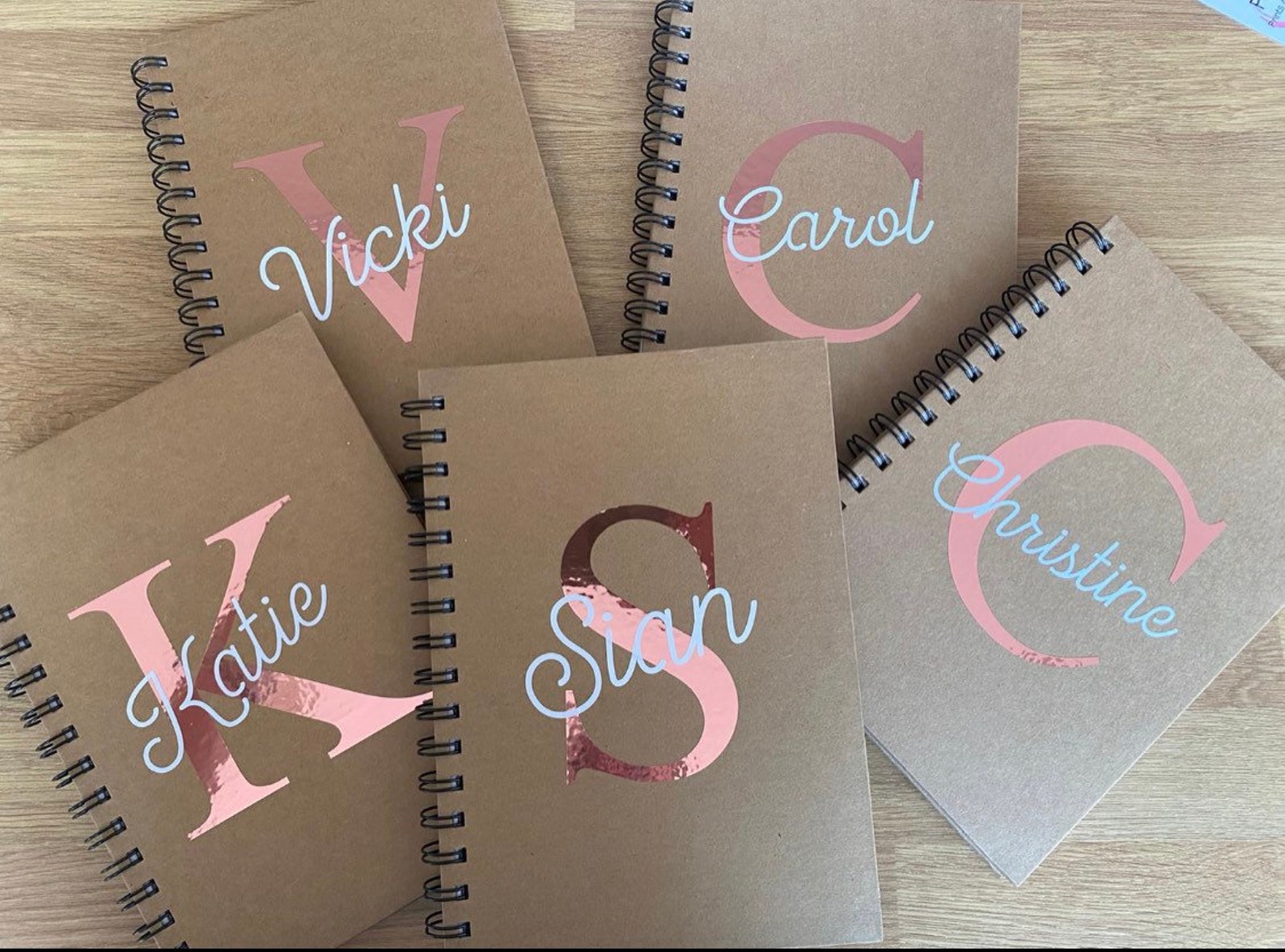 Personalised Notepad Notebook Gift Customised A5 Etsy