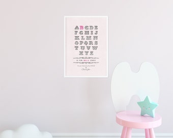 A is for...Personalised Children's Poster