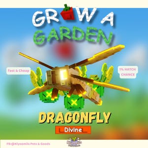 Grow a Garden || Dragonfly (Divine Pet) || Bug Egg Divine Pet || GaG Roblox