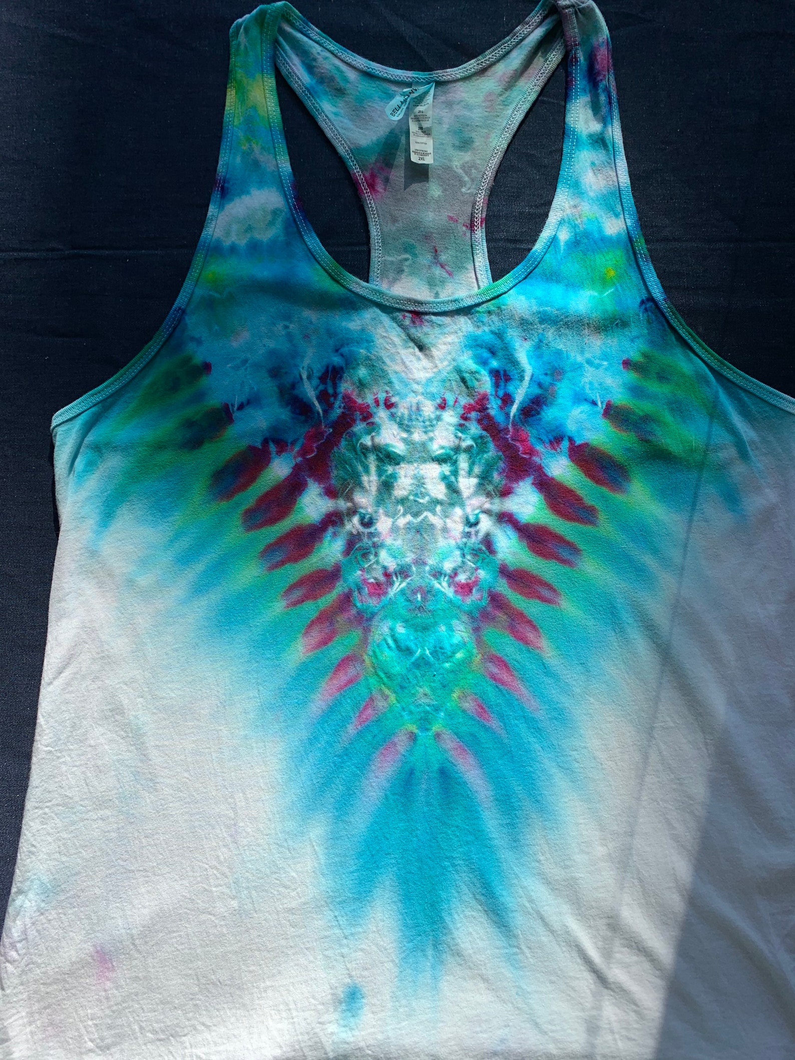 TieDye Racerback Tank Top Etsy