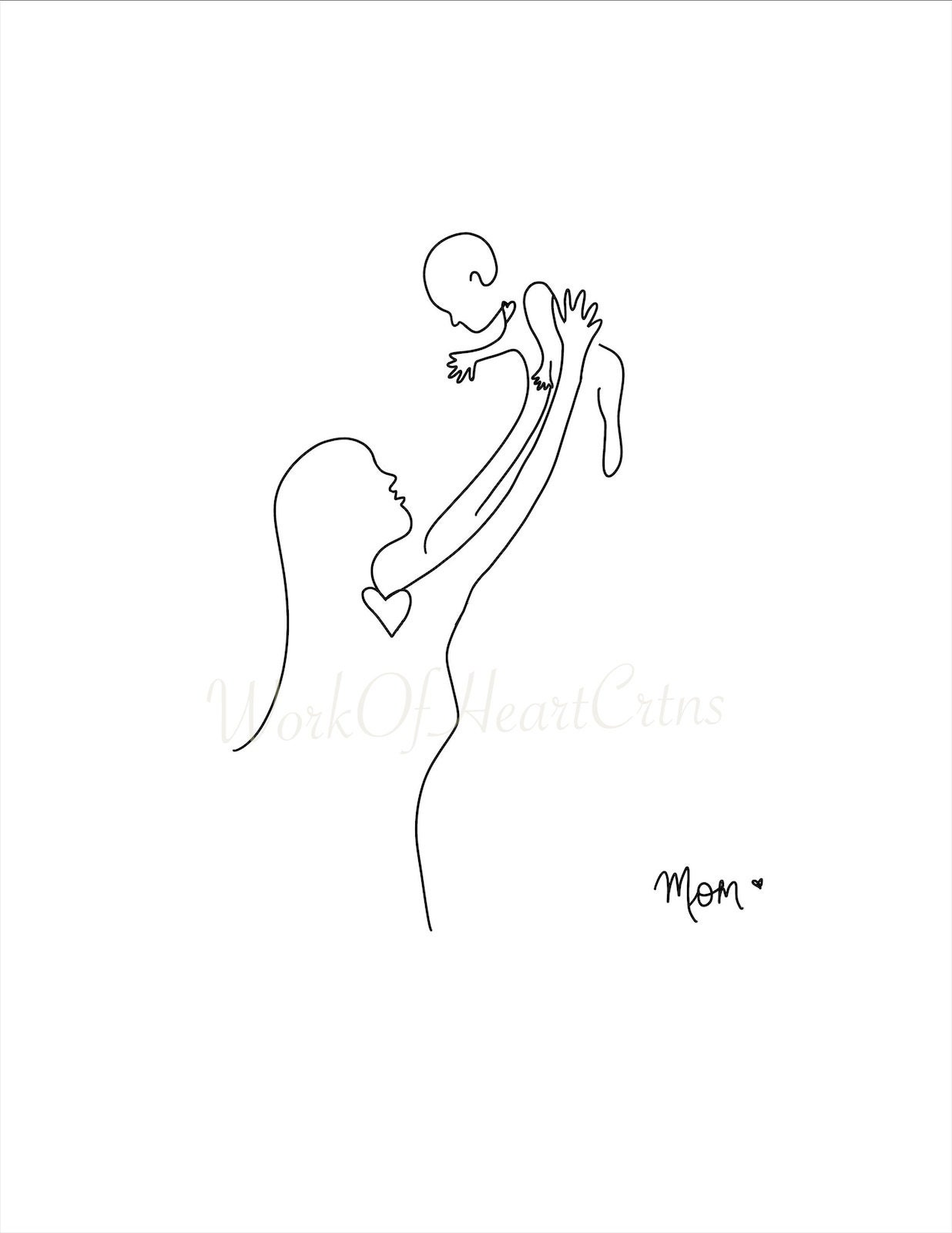  Mom Drawing digital file only Etsy