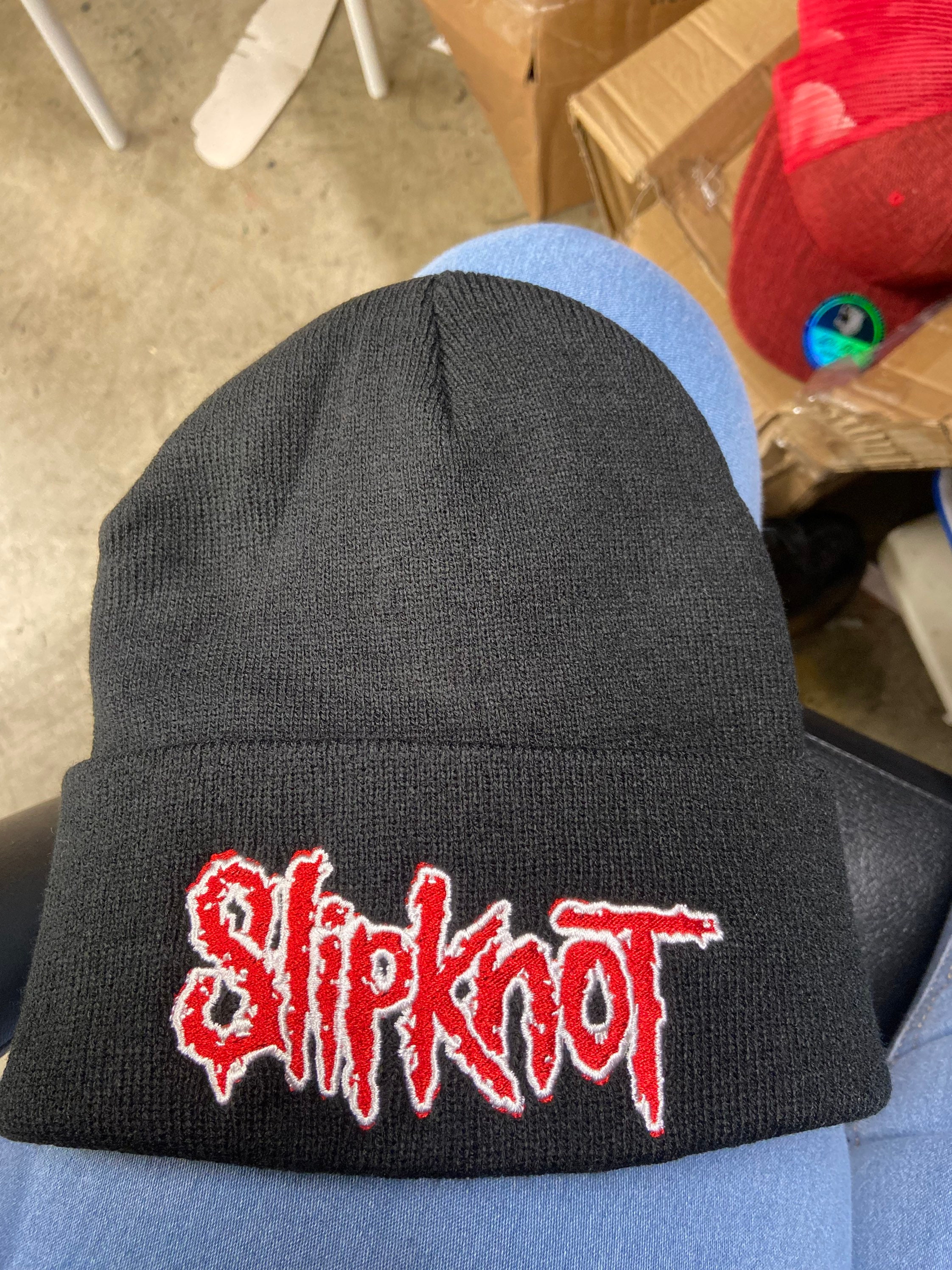 Slipknot Logo Unisex Berretto Invernale In Pile - Nero 100% Poliacrilico