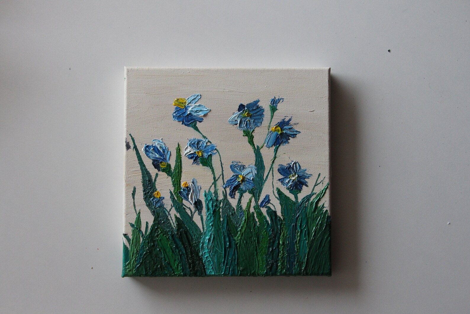 Cornflower oil painting Original Oil Painting flowers Etsy