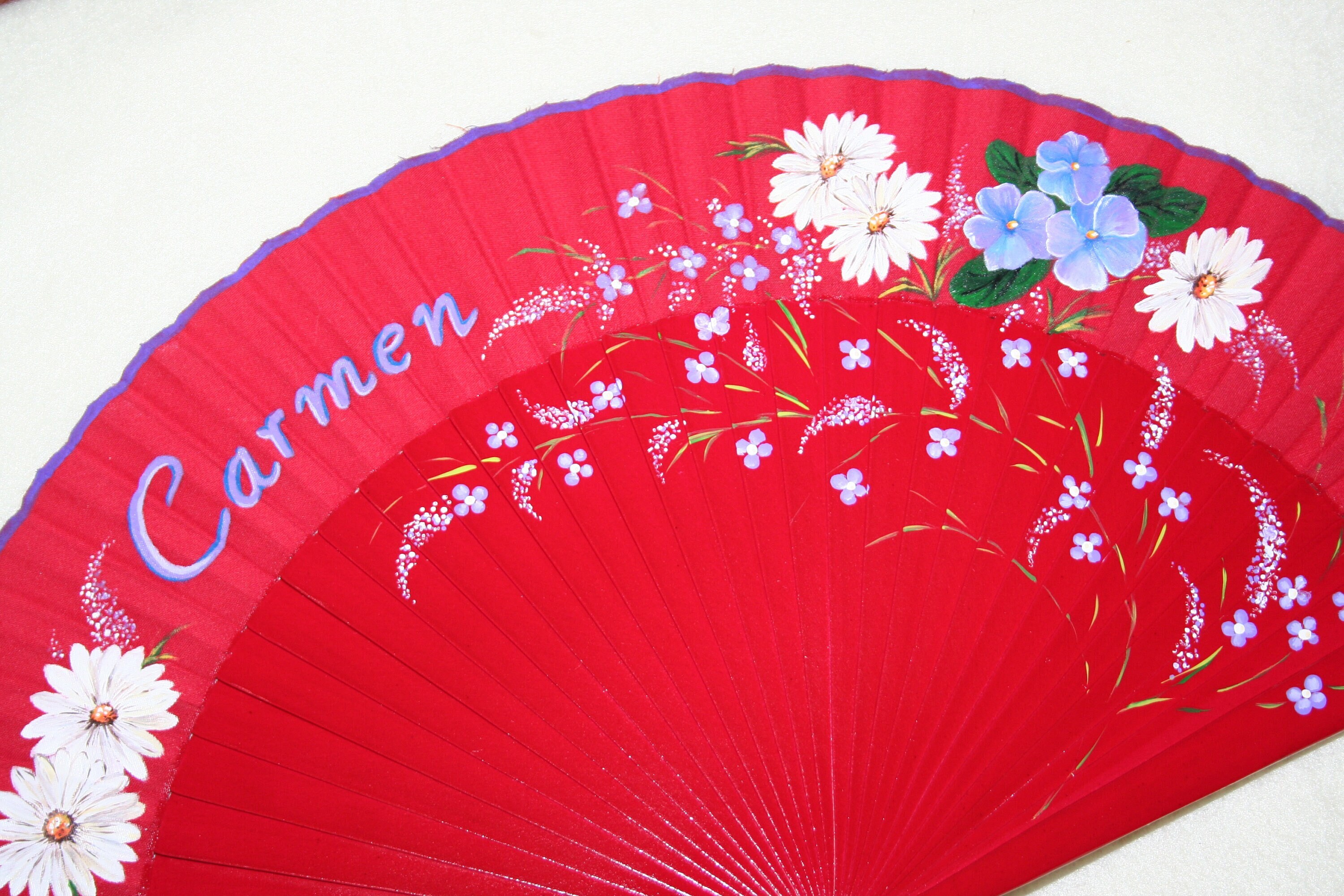 Spanish Hand Fan With Name or Monogram, Hand Fan, Personalized Fan