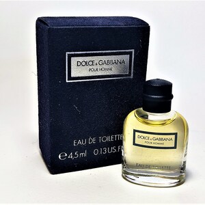 Dolce & Gabbana pour Homme 1994 EAU DE TOILETTE Miniature 4,5 ml 0.13 us fl.oz Campione Vintage da uomo Dolce & Gabbana pour Homme 1994 EAU DE TOILETTE Miniature 4,5 ml 0.13 us fl.oz Campione Vintage da uomo
