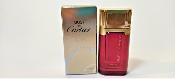 Must De Cartier Parfum 7.5 Ml 025 Fl.oz Vintage Mignon | Etsy Hong Kong