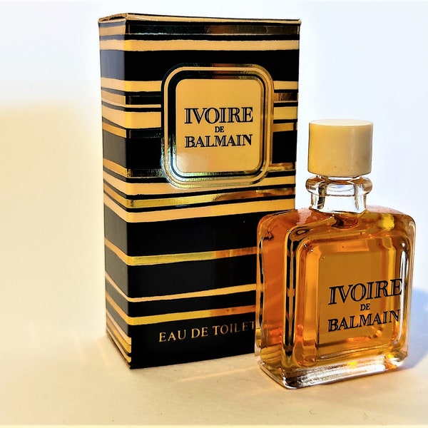 Ivoire De Balmain Eau De Toilette 7,5 ml miniature 0,25 fl.oz vintage made in France 1980 perfume miniature vintage sample