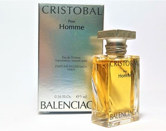 Cristobal pour Homme Balenciaga Miniature EAU DE TOILETTE 5 ml | Etsy Italia