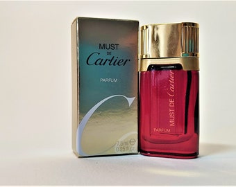 Must De Cartier Parfum 7.5 Ml 025 Fl.oz Vintage Mignon | Etsy Australia