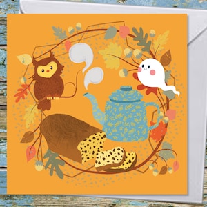Carte de voeux Automne/Halloween - "Barm Brack"