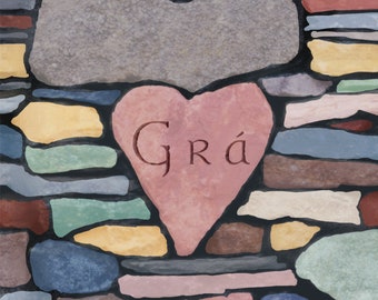 Irish Love Card - Grá
