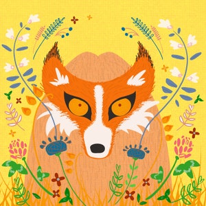 Carte de voeux - renard