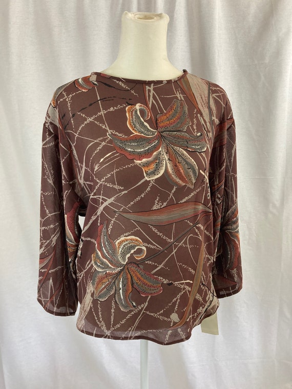 70's Floral Blouse**Never Worn - image 3