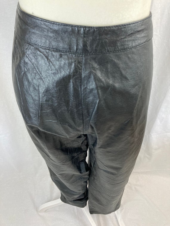 1990's Leather Pants - image 4