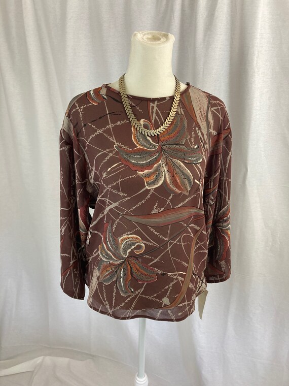 70's Floral Blouse**Never Worn - image 7