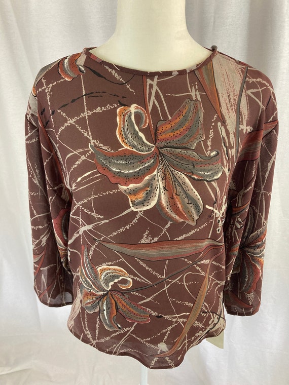 70's Floral Blouse**Never Worn - image 5