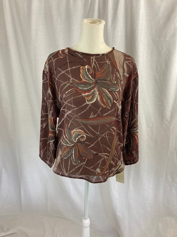 70's Floral Blouse**Never Worn - image 2