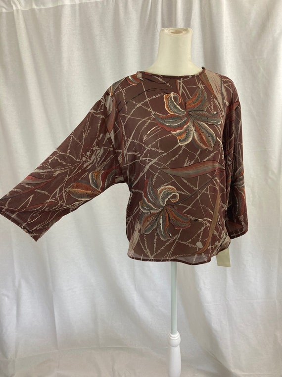 70's Floral Blouse**Never Worn - image 1