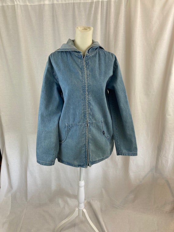 1980's Hooded Denim Jacket