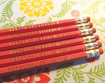 Personalized Pink 2HB Hexagon Pencils, Home Office, Student Gift