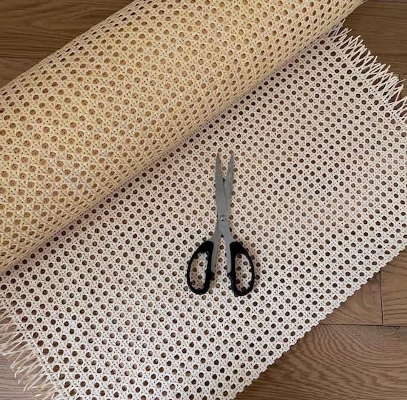 24 Wide Natural Rattan Webbing Roll for Caning Projects Pre - Woven Open  Mesh for Caning Chair, Craft Cabinet and Furniture - Natural Rattan Hexagon  Cane Webbing 