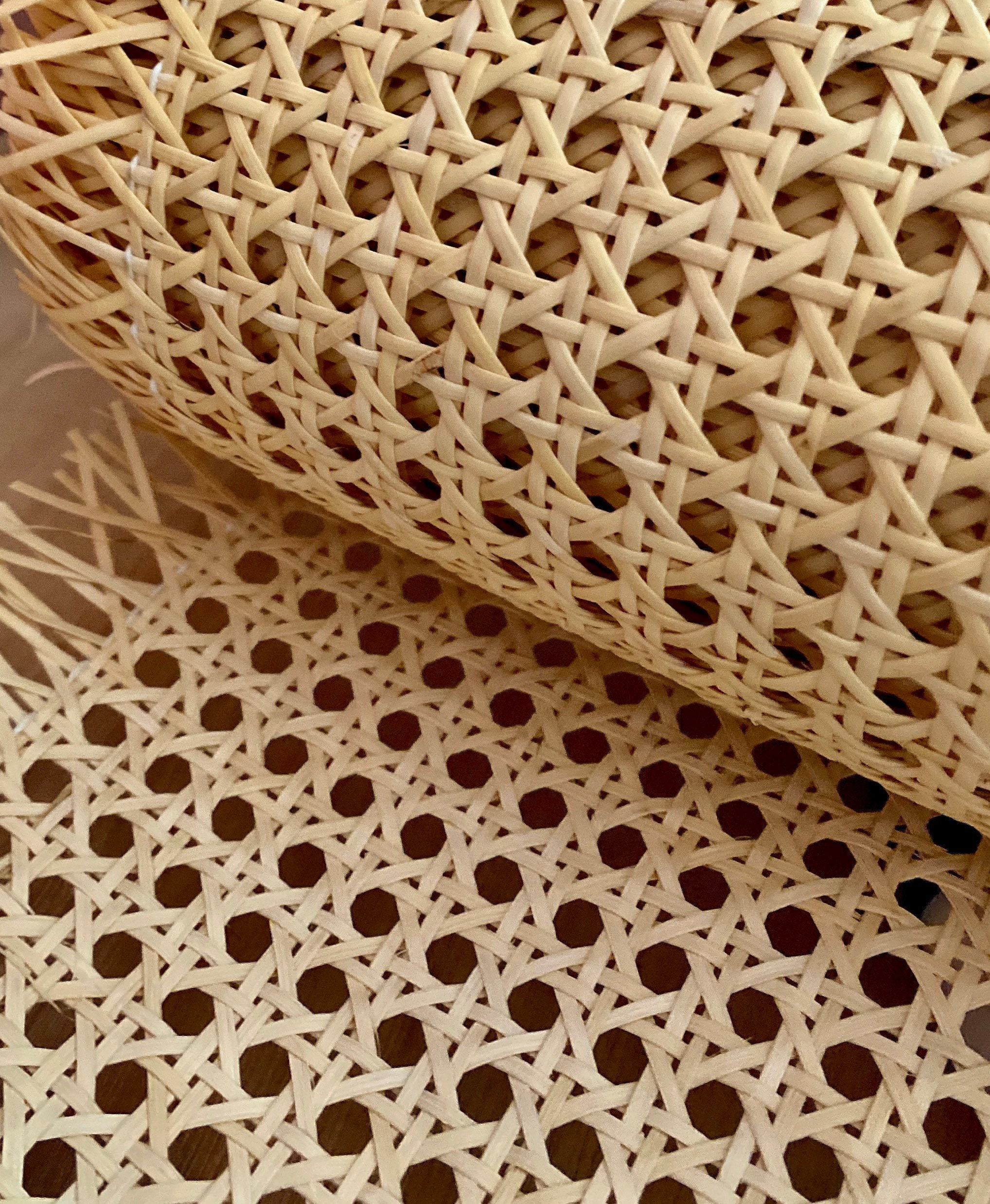 HEXAGON Rattan Cane Webbing, Pre-woven Upcycle 24 Inch Width, Diy Webbing  Multiple Sizes Available 